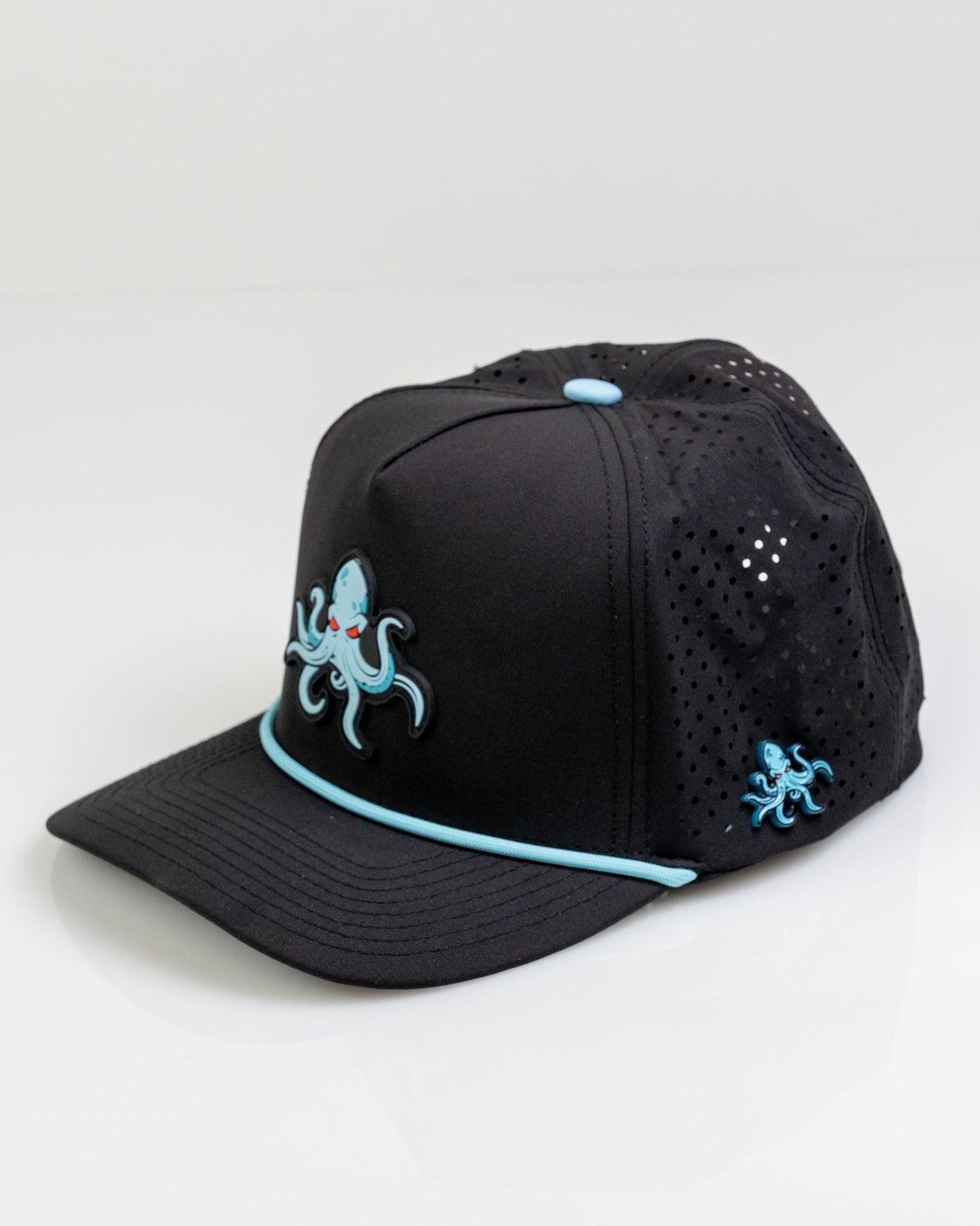 Kraken Black - Perforated Golf Rope Hat