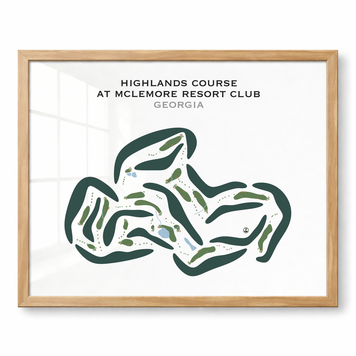 Highlands Course at McLemore Resort, Georgia - Printed Golf Courses