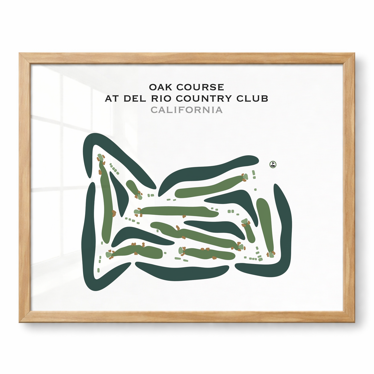 Oak Course at Del Rio Country Club, California - Printed Golf Courses