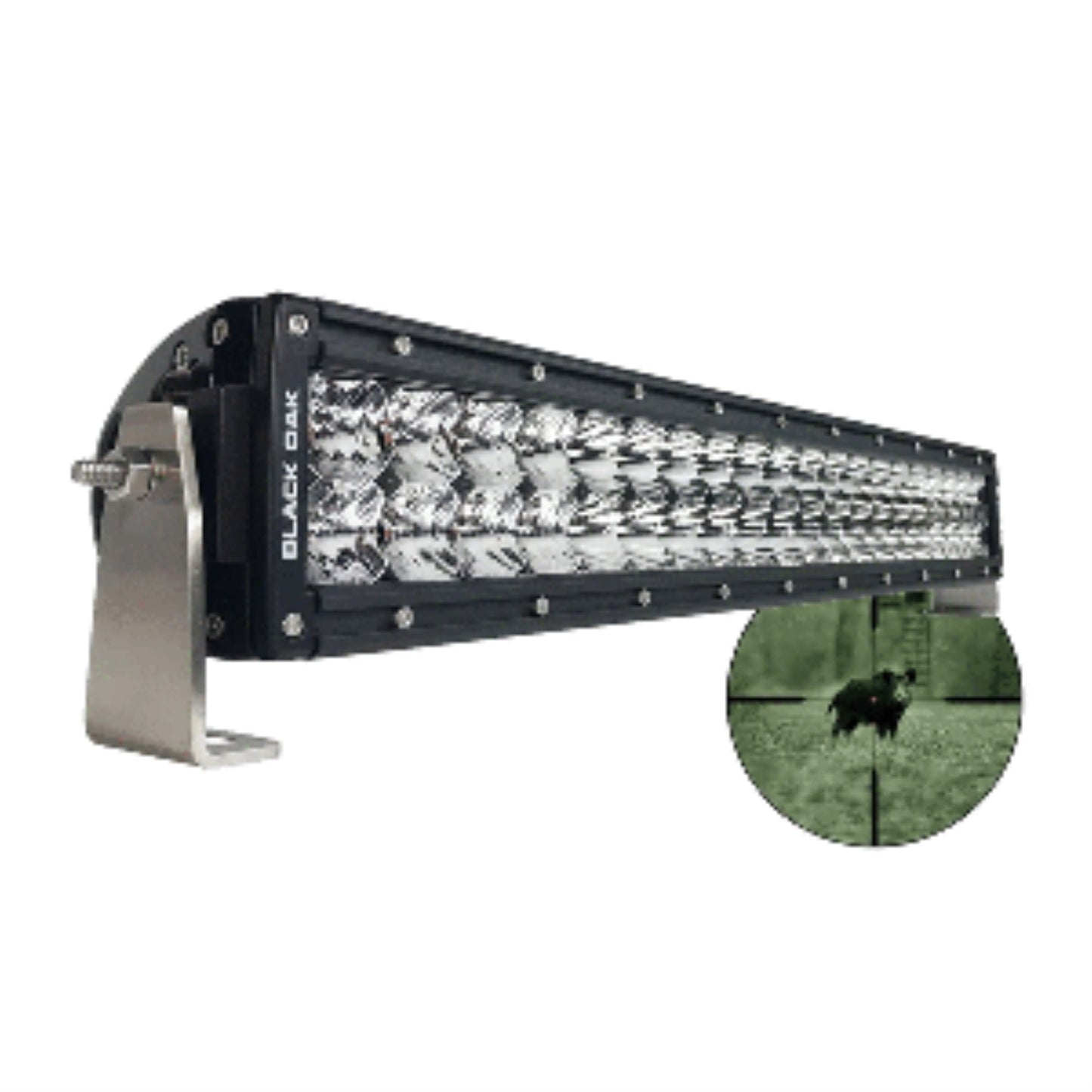 Black Oak Pro Series Double Row Combo Infrared 20" 940nm Light Bar - Black
