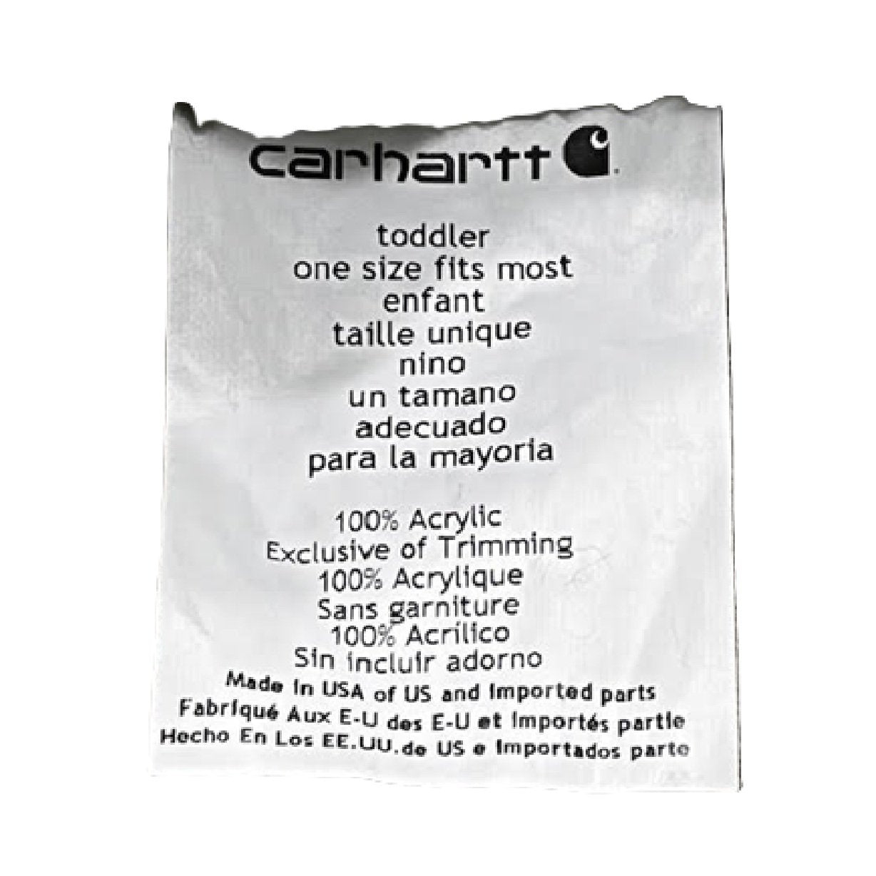 Carhartt Toddler Acrylic Winter Hat Army Green One Size
