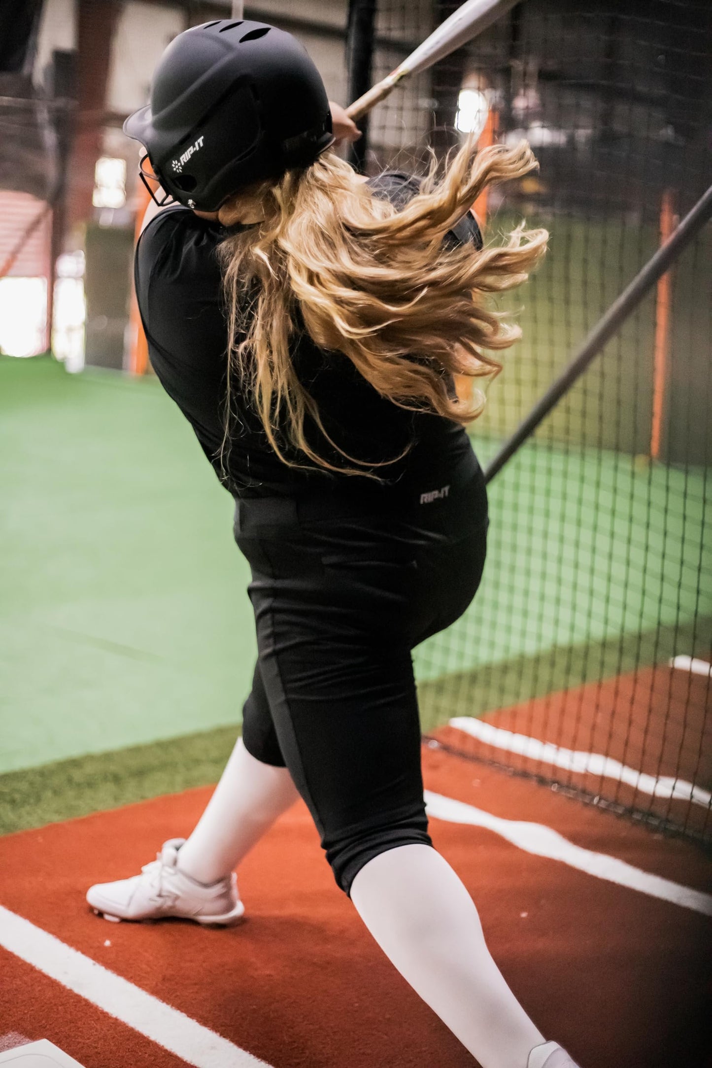 RIP-IT Women's Revolution Softball Pants - Curvy Cut - Black