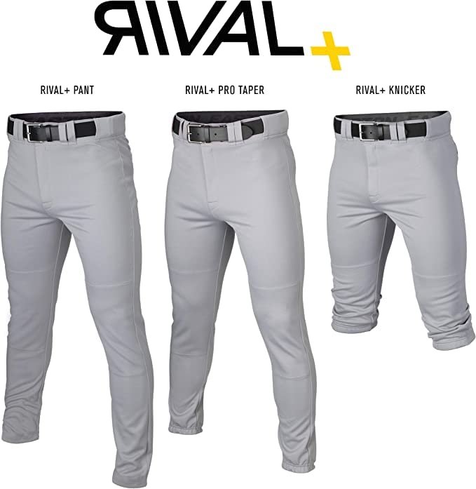 Easton | RIVAL+ Piped Baseball Pant | White/Black | Youth | Large