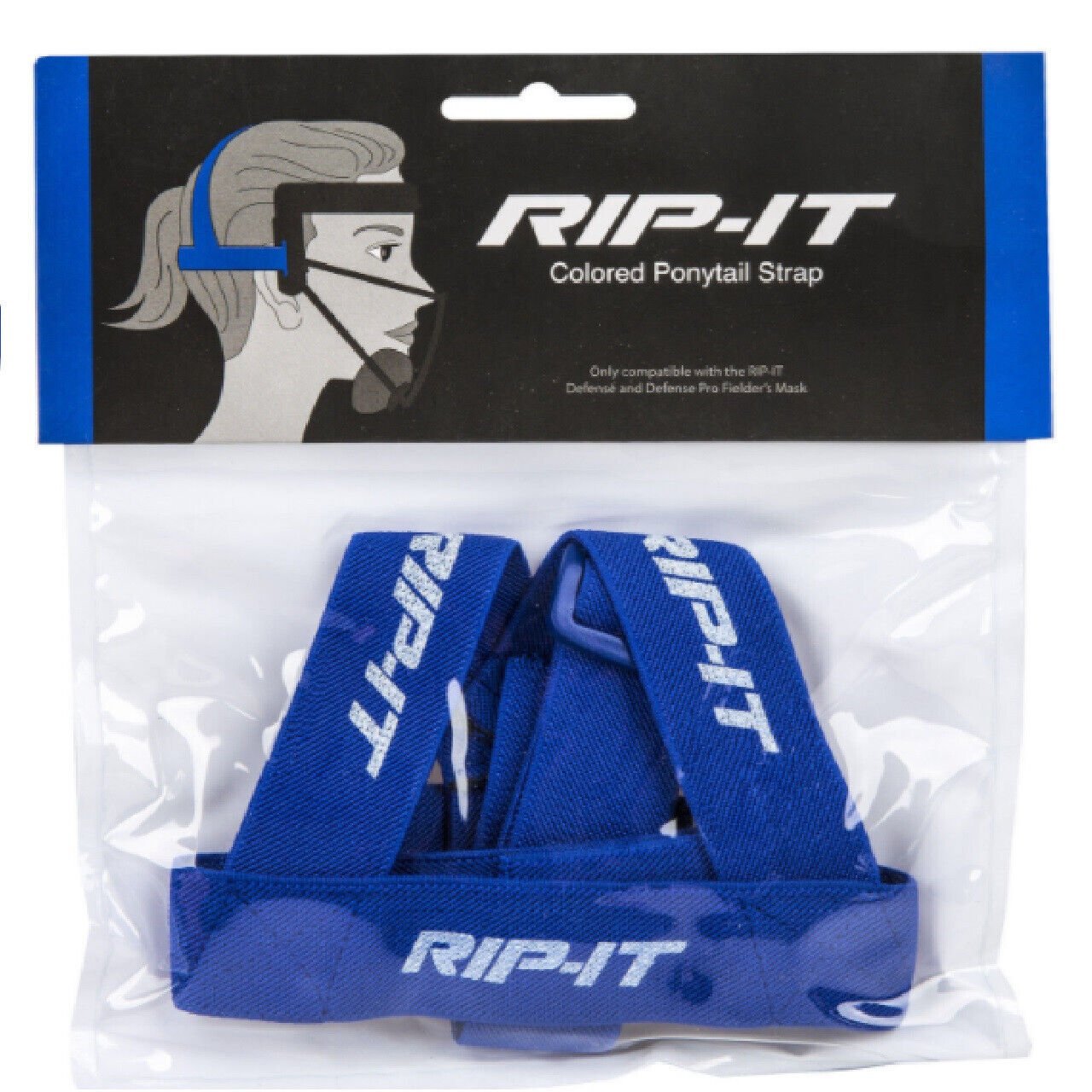 Rip It Softball Fielders Mask Replacement Ponytail Strap-Royal Blue