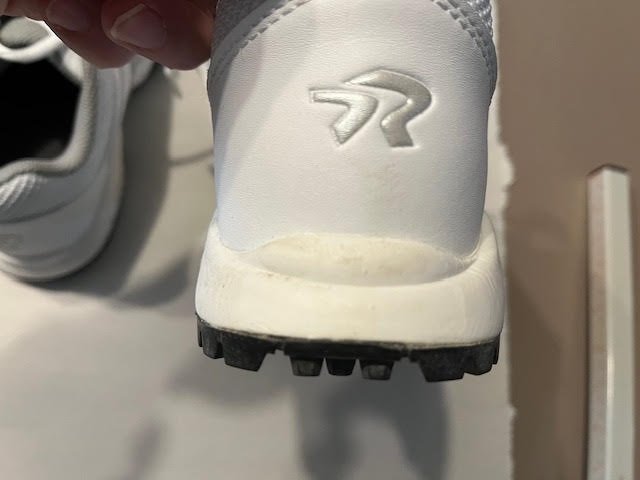 Ringor Flite Turf Shoes w/ Pitching Toe Protection Women's 7.0- White