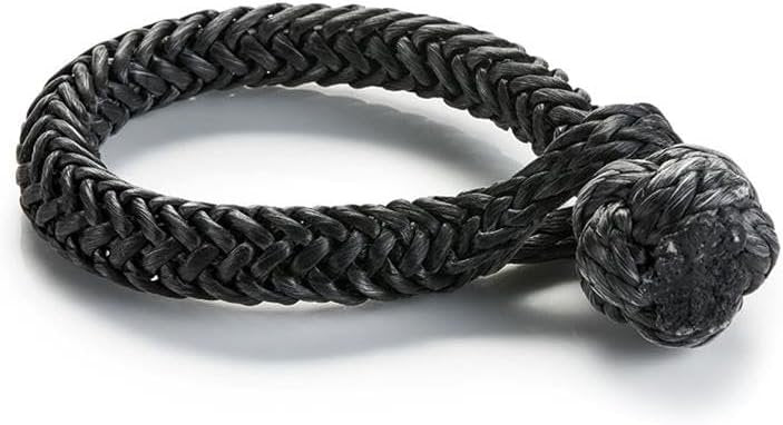 WARN Spydura Soft Shackle Synthetic Rope, 3/8" Diameter, Black