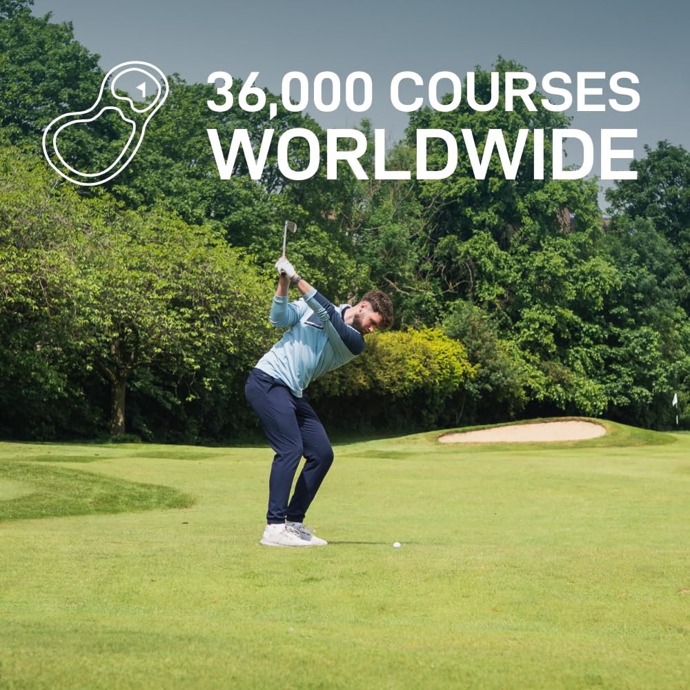 Shot Scope G6 GPS Golf Watch, 38k+ Pre-Loaded Courses, range finder Black