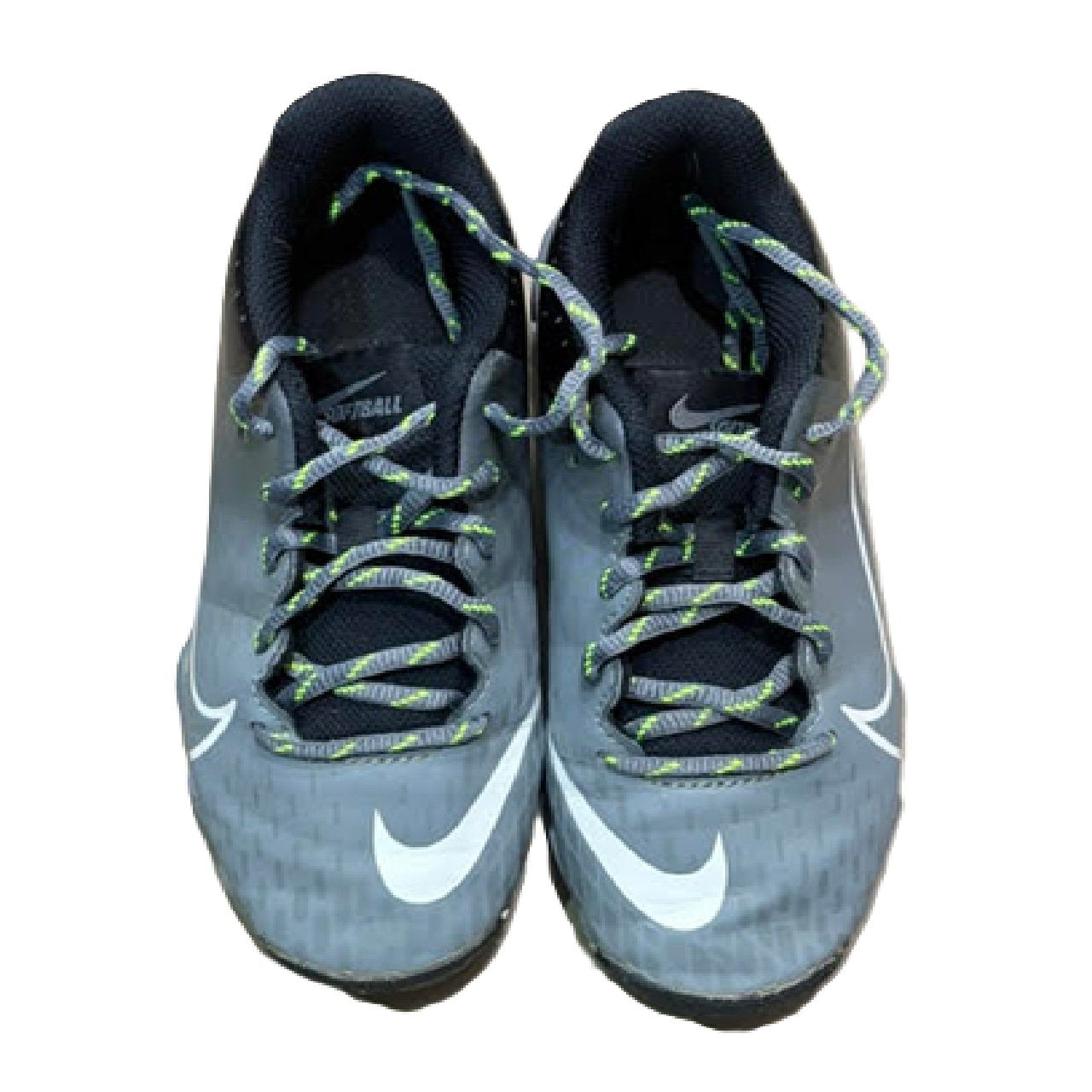 Nike Hyperdiamond 4 Keystone Girls Softball Cleats - Youth 3Y, Gray/Volt/White BM1