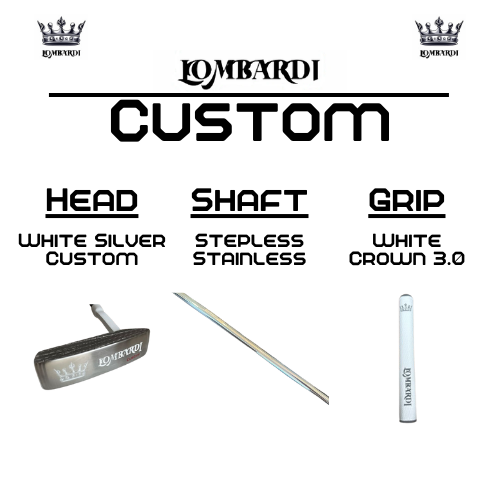 Lombardi Golf Custom White Silver OG Custom Blade Golf Putter