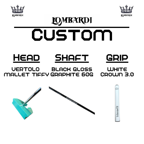 Lombardi Golf Custom Tiffy Vertolo Mallet Golf Putter