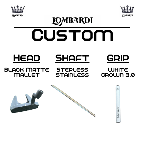 Lombardi Golf Custom Black Matte Mallet Golf Putter