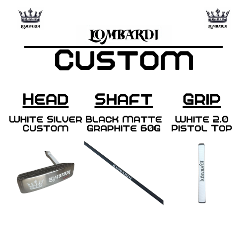 Lombardi Golf Custom White Silver OG Custom Blade Golf Putter