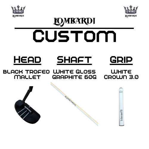 Lombardi Golf Custom Black Trofeo Mallet Golf Putter
