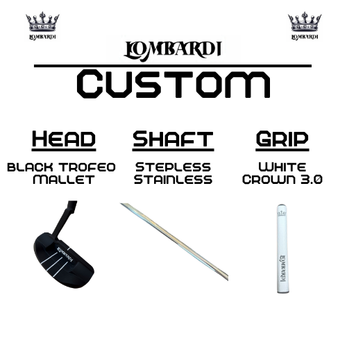 Lombardi Golf Custom Black Trofeo Mallet Golf Putter
