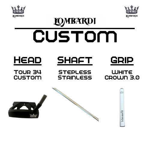 Lombardi Golf Custom Black Tour 34 Mallet Golf Putter