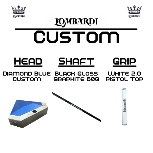 Lombardi Golf Custom Blue Diamond Mallet Golf Putter