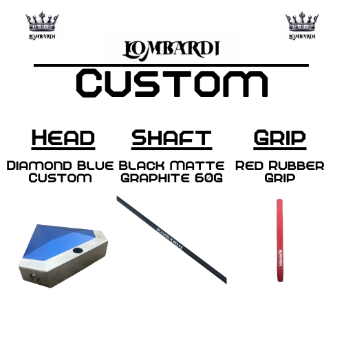 Lombardi Golf Custom Blue Diamond Mallet Golf Putter