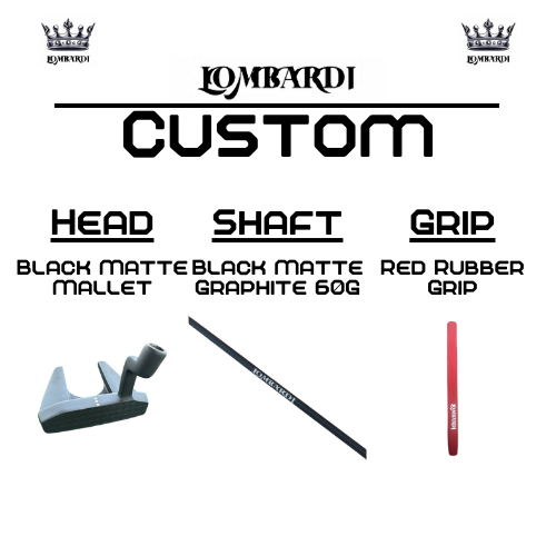 Lombardi Golf Custom Black Matte Mallet Golf Putter