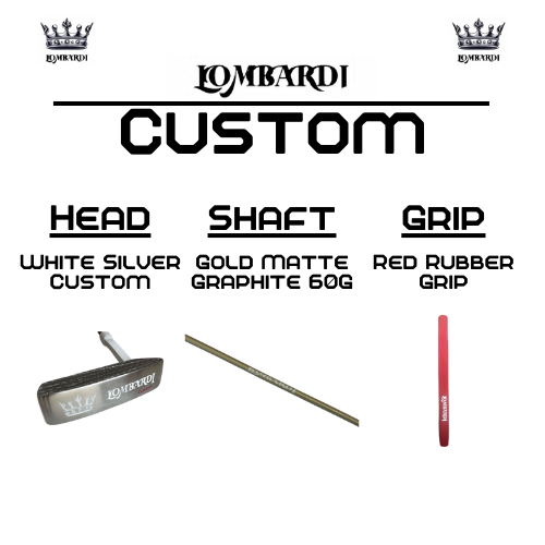 Lombardi Golf Custom White Silver OG Custom Blade Golf Putter