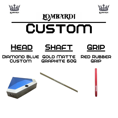 Lombardi Golf Custom Blue Diamond Mallet Golf Putter