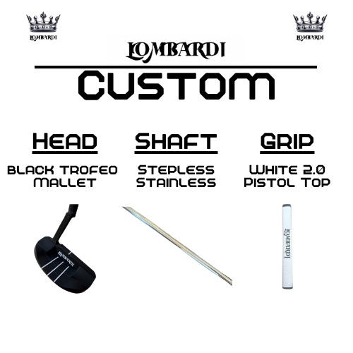 Lombardi Golf Custom Black Trofeo Mallet Golf Putter