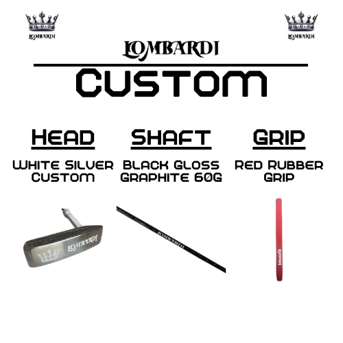 Lombardi Golf Custom White Silver OG Custom Blade Golf Putter