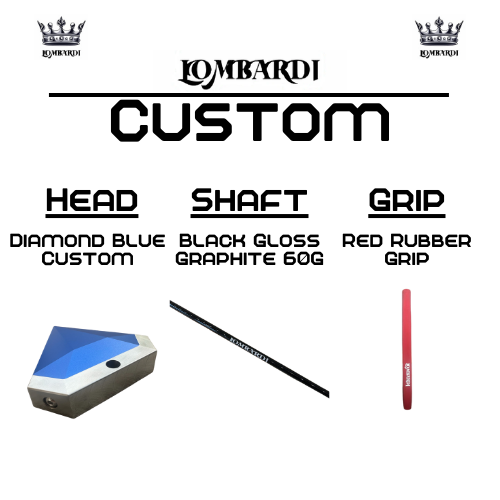 Lombardi Golf Custom Blue Diamond Mallet Golf Putter
