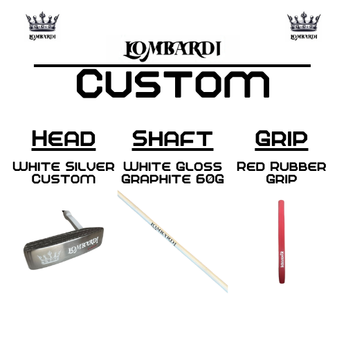 Lombardi Golf Custom White Silver OG Custom Blade Golf Putter