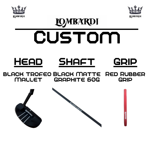 Lombardi Golf Custom Black Trofeo Mallet Golf Putter