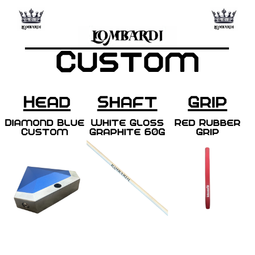 Lombardi Golf Custom Blue Diamond Mallet Golf Putter