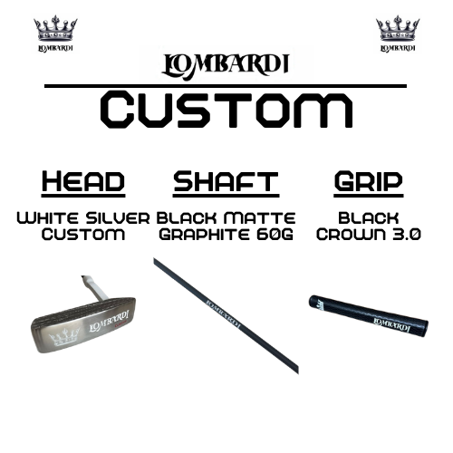 Lombardi Golf Custom White Silver OG Custom Blade Golf Putter