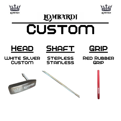Lombardi Golf Custom White Silver OG Custom Blade Golf Putter
