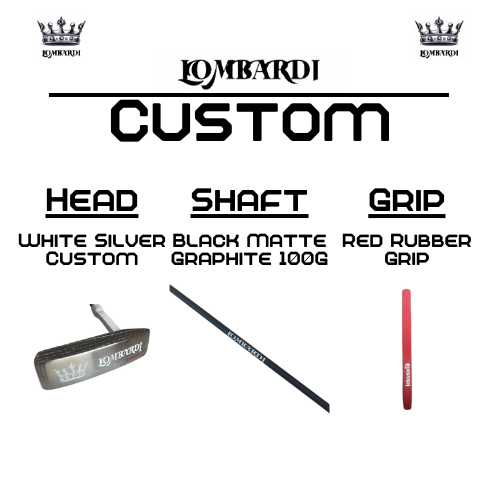 Lombardi Golf Custom White Silver OG Custom Blade Golf Putter