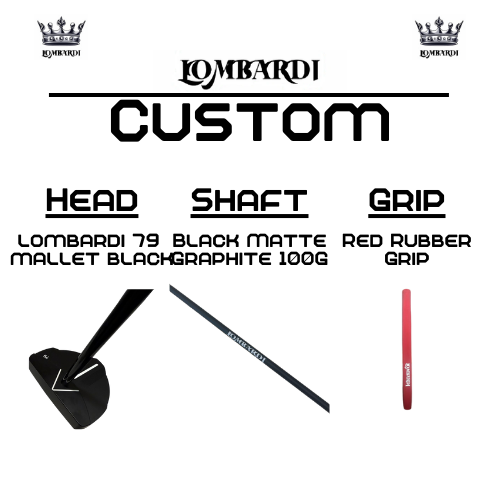 Lombardi Golf Custom Black 79 Mallet Golf Putter