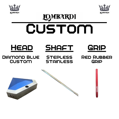 Lombardi Golf Custom Blue Diamond Mallet Golf Putter