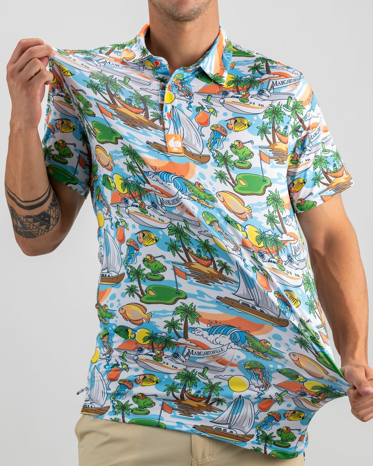 Margaritaville - Pins In Paradise Golf Polo