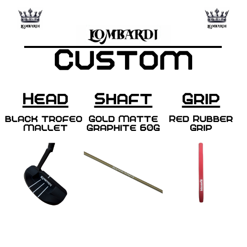 Lombardi Golf Custom Black Trofeo Mallet Golf Putter