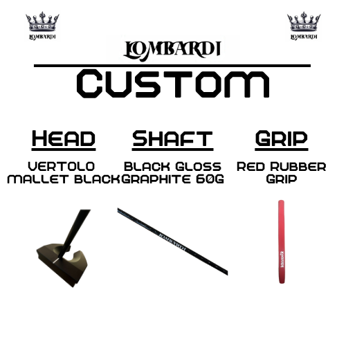 Lombardi Golf Custom Black Vertolo Mallet Golf Putter