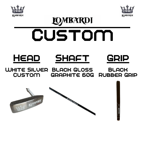 Lombardi Golf Custom White Silver OG Custom Blade Golf Putter