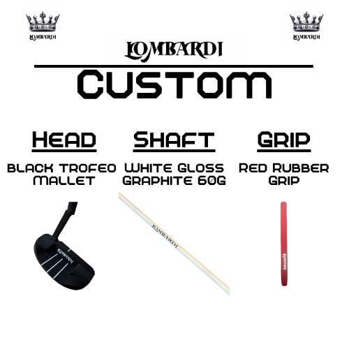 Lombardi Golf Custom Black Trofeo Mallet Golf Putter