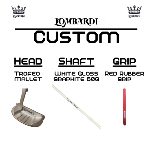 Lombardi Golf Custom Silver Trofeo Mallet Golf Putter