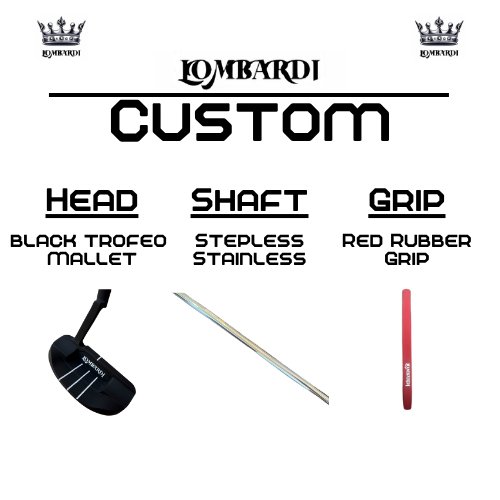 Lombardi Golf Custom Black Trofeo Mallet Golf Putter