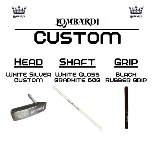 Lombardi Golf Custom White Silver OG Custom Blade Golf Putter