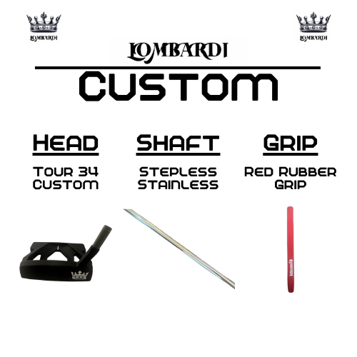Lombardi Golf Custom Black Tour 34 Mallet Golf Putter