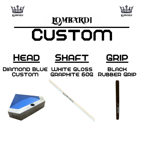 Lombardi Golf Custom Blue Diamond Mallet Golf Putter