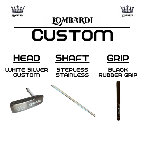 Lombardi Golf Custom White Silver OG Custom Blade Golf Putter