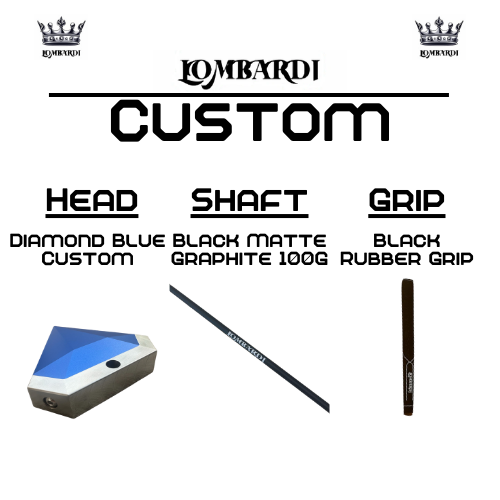 Lombardi Golf Custom Blue Diamond Mallet Golf Putter