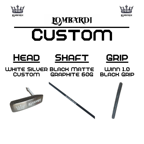 Lombardi Golf Custom White Silver OG Custom Blade Golf Putter