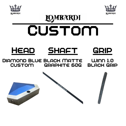 Lombardi Golf Custom Blue Diamond Mallet Golf Putter