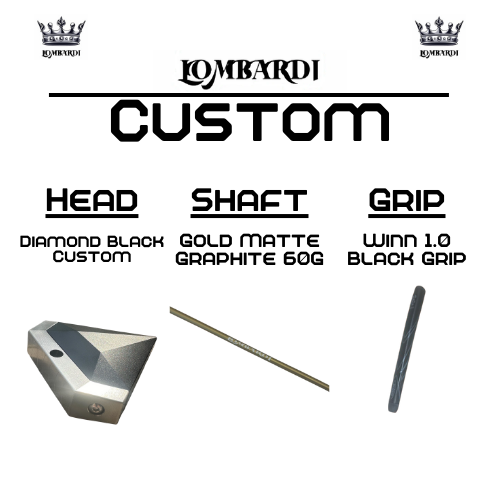 Lombardi Golf Custom Black Diamond Mallet Golf Putter